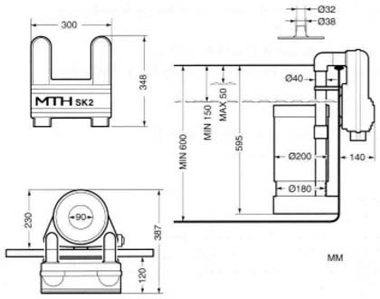 Ansicht SK2 Skimmer montiert